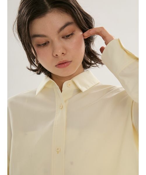 emmi(エミ)の「【LUMISHADE】ベーシックシャツ/UVカット/接触冷感(ルームウェア/パジャマ・レディース・ホワイト/ブルー/イエロー・F)」の11枚目の写真