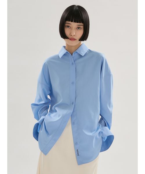 emmi(エミ)の「【LUMISHADE】ベーシックシャツ/UVカット/接触冷感(ルームウェア/パジャマ・レディース・ホワイト/ブルー/イエロー・F)」の15枚目の写真