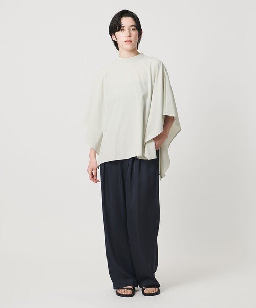 MARW UNITED ARROWS(マルゥ ユナイテッドアローズ)の「<MARW UNITED ARROWS>ポンチョシルエット ブラウス UVカット(シャツ/ブラウス・レディース・ブラック/ホワイト/ライム・FREE)」の5枚目の写真