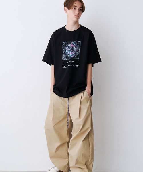 SeeSew(シーソー)の「【UNISEX】CORD DISC PRINT TEE/コードディスクプリントTシャツ(Tシャツ/カットソー・メンズ・ブラック/ホワイト・M/L)」の11枚目の写真
