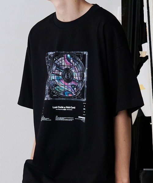 SeeSew(シーソー)の「【UNISEX】CORD DISC PRINT TEE/コードディスクプリントTシャツ(Tシャツ/カットソー・メンズ・ブラック/ホワイト・M/L)」の18枚目の写真