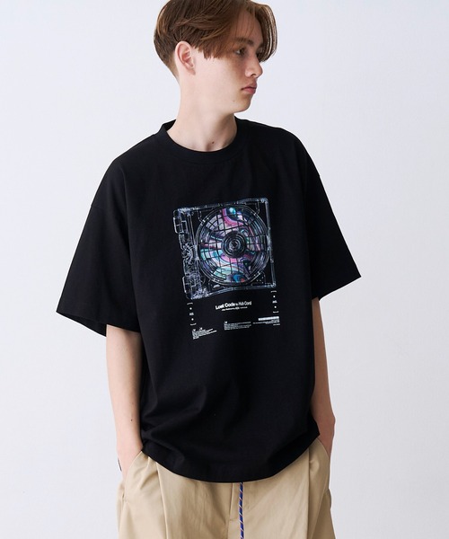 SeeSew(シーソー)の「【UNISEX】CORD DISC PRINT TEE/コードディスクプリントTシャツ(Tシャツ/カットソー・メンズ・ブラック/ホワイト・M/L)」の14枚目の写真