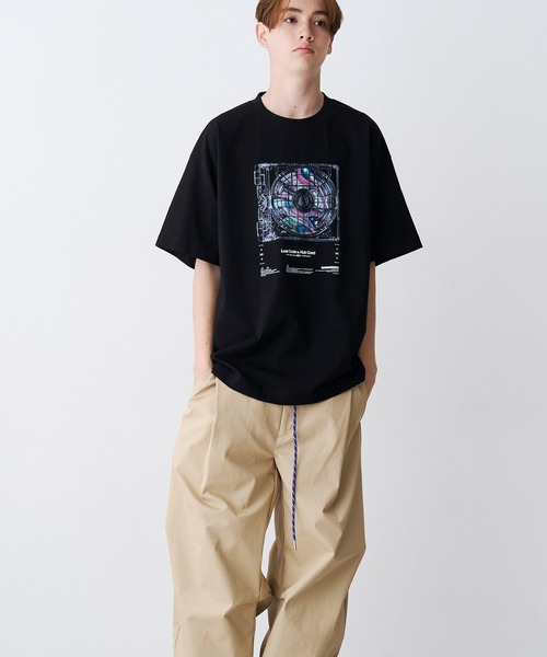 SeeSew(シーソー)の「【UNISEX】CORD DISC PRINT TEE/コードディスクプリントTシャツ(Tシャツ/カットソー・メンズ・ブラック/ホワイト・M/L)」の15枚目の写真