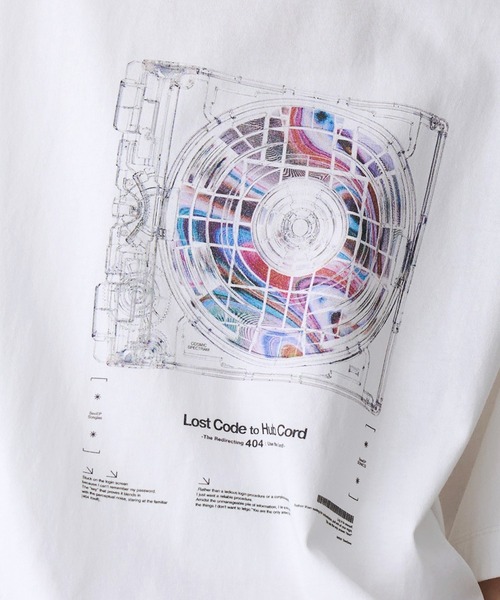 SeeSew(シーソー)の「【UNISEX】CORD DISC PRINT TEE/コードディスクプリントTシャツ(Tシャツ/カットソー・メンズ・ブラック/ホワイト・M/L)」の10枚目の写真