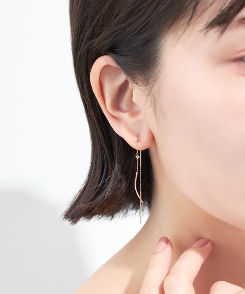 festaria bijou SOPHIA(フェスタリアビジュソフィア)の「K10YG ピアス(ピアス(両耳用)・レディース・イエローゴールド・ONE SIZE)」の3枚目の写真