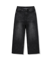 BASIC LABEL（ベーシックラベル）の「Clip Back pocket balloon wide washed denim pants 2 Color [BLBD_4015]（スウェット）」