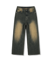 BASIC LABEL（ベーシックラベル）の「Clip Back pocket balloon wide washed denim pants 2 Color [BLBD_4015]（スウェット）」