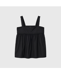 ジョイコットンレーススリーブレスブラウス_ブラック / JOY COTTON LACE SLEEVELESS BLOUSE_BLACK