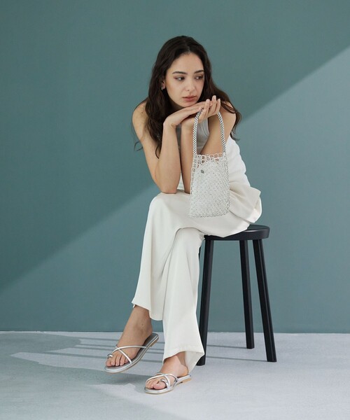 green label relaxing(グリーンレーベルリラクシング)の「<ANAN'S>ビーズバッグ(トートバッグ・レディース・シルバー/ブラック/コバルトブルー・FREE)」の4枚目の写真