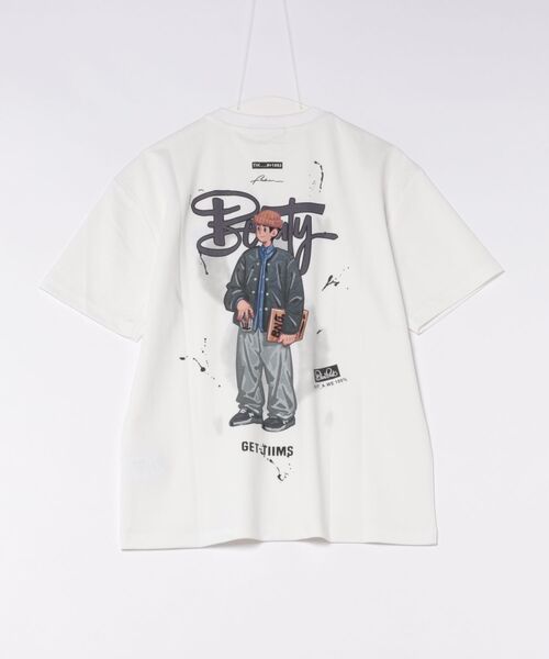 BAYBLO(ベイブロ)の「(RM)【COMPLETE】コットン100% 天竺 プリント デザイン クルーネックTシャツ(Tシャツ/カットソー・メンズ・ホワイト系1/ブラック系1/ブラック系2/ホワイト系2・MEDIUM/LARGE)」の9枚目の写真