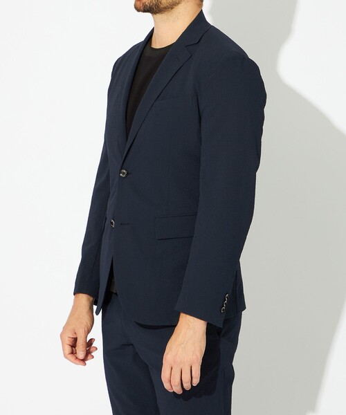 EPOCA UOMO（エポカウォモ）の「ランダムサッカージャケット（テーラードジャケット・メンズ・ダークネイビー/ブラック・46/48）」の10枚目の写真