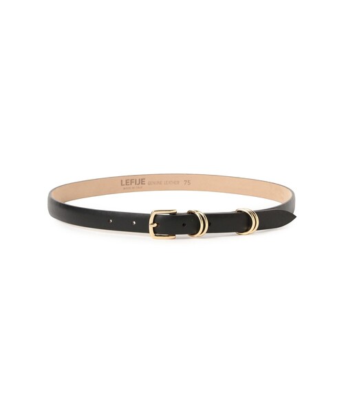 Demi-Luxe BEAMS(デミルクス ビームス)の「LEFIJE / Tresor ベルト 2cm(ベルト・レディース・ブラック/ダークブラウン・75)」の1枚目の写真