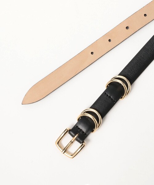 Demi-Luxe BEAMS(デミルクス ビームス)の「LEFIJE / Tresor ベルト 2cm(ベルト・レディース・ブラック/ダークブラウン・75)」の4枚目の写真