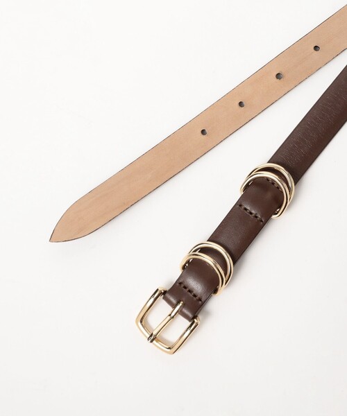Demi-Luxe BEAMS(デミルクス ビームス)の「LEFIJE / Tresor ベルト 2cm(ベルト・レディース・ブラック/ダークブラウン・75)」の6枚目の写真