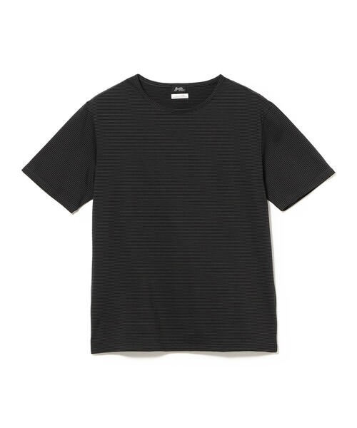 BRILLA per il gusto（ブリッラペルイルグースト）の「アルビニ マイクロ ボーダーTシャツ（Tシャツ/カットソー・メンズ・オリーブ/ブラック・SMALL/LARGE/X-LARGE/MEDIUM）」の2枚目の写真
