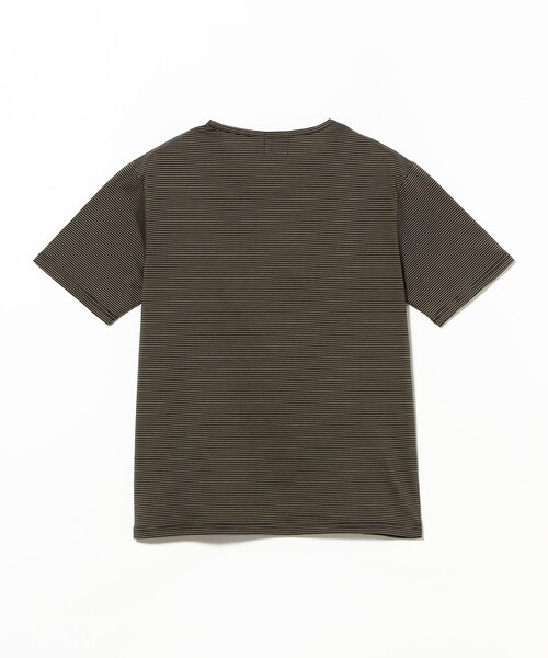 BRILLA per il gusto（ブリッラペルイルグースト）の「アルビニ マイクロ ボーダーTシャツ（Tシャツ/カットソー・メンズ・オリーブ/ブラック・SMALL/LARGE/X-LARGE/MEDIUM）」の8枚目の写真
