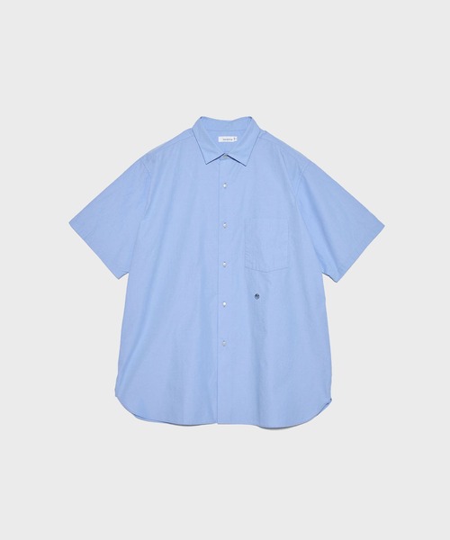 nanamica(ナナミカ)の「【nanamica / ナナミカ】Regular Collar Wind S/S Shirt(シャツ/ブラウス・メンズ・サックスブルー/ホワイト・M/S)」の1枚目の写真