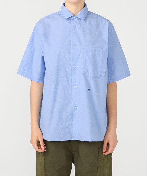 nanamica(ナナミカ)の「【nanamica / ナナミカ】Regular Collar Wind S/S Shirt(シャツ/ブラウス・メンズ・サックスブルー/ホワイト・M/S)」の3枚目の写真
