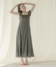 Cath Kidston（キャスキッドソン）の「ラッフルスリーブドレス Cherry Vine（ワンピース）」