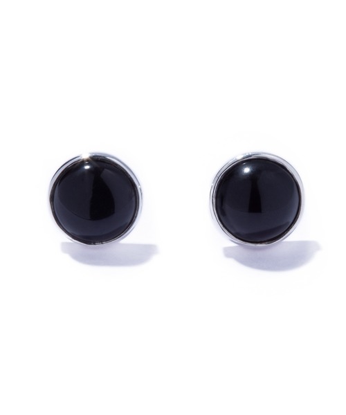 quip queint（クイップクエイント）の「【quip queint】orbit pierce onyx/オービット ピアス オニキス  ムーンストーン（ピアス（両耳用）・レディース・シルバー×オニキス/ストーン・FREE）」の11枚目の写真