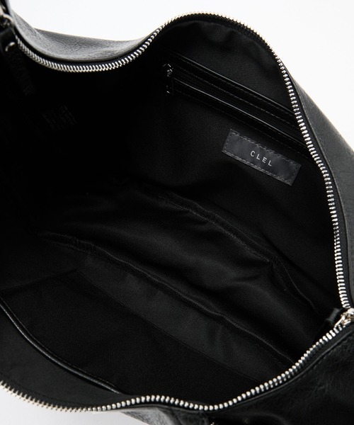 CLEL(クレイル)の「【CLEL】2Way Half Moon Bag / 2way ハーフムーンバッグ(ショルダーバッグ・メンズ・ブラック/ブラウン・FREE)」の4枚目の写真