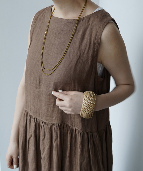 JOURNAL STANDARD LUXE(ジャーナルスタンダード ラックス)の「【ARMEN】LINEN PLAIN BOAT NECK DRESS(ワンピース・レディース・ブラック・1)」の20枚目の写真