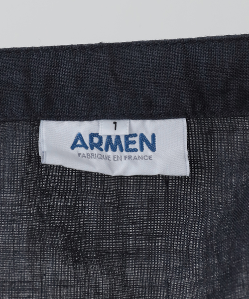 JOURNAL STANDARD LUXE(ジャーナルスタンダード ラックス)の「【ARMEN】LINEN PLAIN BOAT NECK DRESS(ワンピース・レディース・ブラック・1)」の16枚目の写真