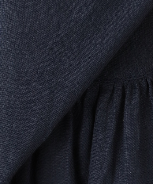 JOURNAL STANDARD LUXE(ジャーナルスタンダード ラックス)の「【ARMEN】LINEN PLAIN BOAT NECK DRESS(ワンピース・レディース・ブラック・1)」の11枚目の写真