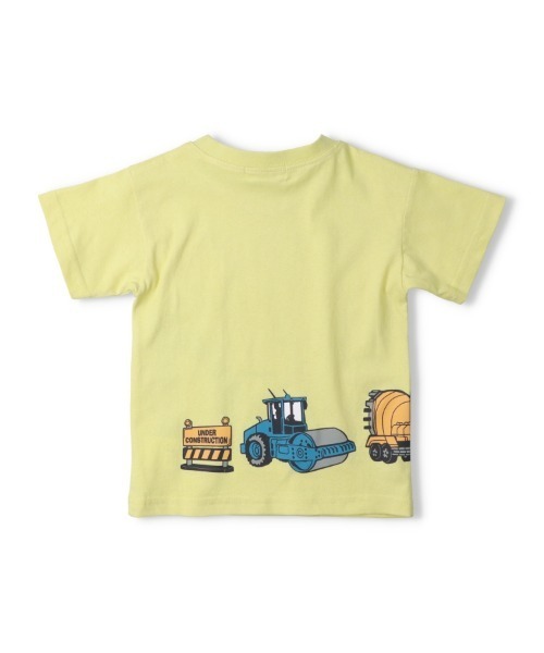 Will Mery（ウイルメリィ）の「【WEB限定】乗り物プリント半袖Tシャツ（Tシャツ/カットソー・キッズ・ブルー/イエロー・80/90/130/100/110/120）」の4枚目の写真