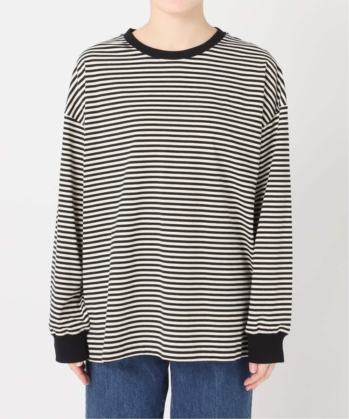 B.C STOCK(ベーセーストック)の「《追加9》【WEB限定】ウォッシャブル / ボーダーロンTEE(Tシャツ/カットソー・レディース・パープル系その他/ブラック系その他/グリーン/ブルー/イエロー/ピンク/パープル・FREE)」の21枚目の写真