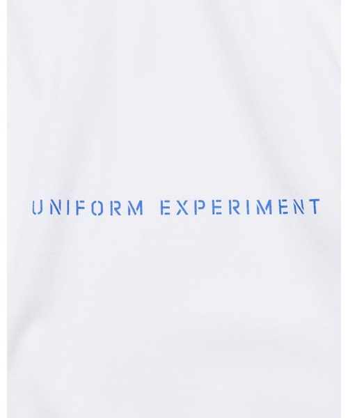 uniform experiment(ユニフォームエクスペリメント)の「STENCIL LOGO TEE(Tシャツ/カットソー・メンズ・ホワイト/ネイビー/ブラック・1/2/3/4/5)」の10枚目の写真