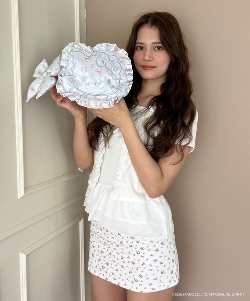 sanrio（サンリオ）の「Balletcore【HELLO KITTY】FACE DESIGN TOTE BAG（スカート・レディース・オフホワイト/ブルー/ピンク・FREE）」の22枚目の写真