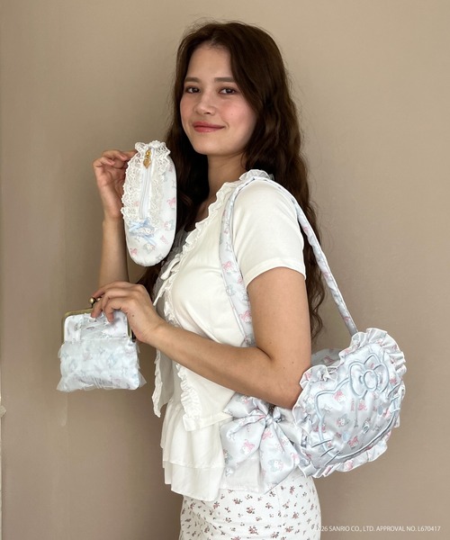 sanrio（サンリオ）の「Balletcore【HELLO KITTY】FACE DESIGN TOTE BAG（スカート・レディース・オフホワイト/ブルー/ピンク・FREE）」の18枚目の写真
