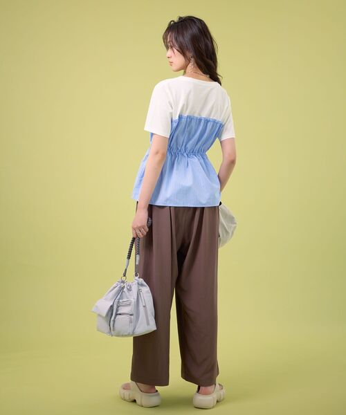 Green Parks(グリーンパークス)の「ビスチェドッキングカットプルオーバー(Tシャツ/カットソー・レディース・グレー系その他2/ブルー系その他6/ブラック/カーキ・FREE)」の8枚目の写真