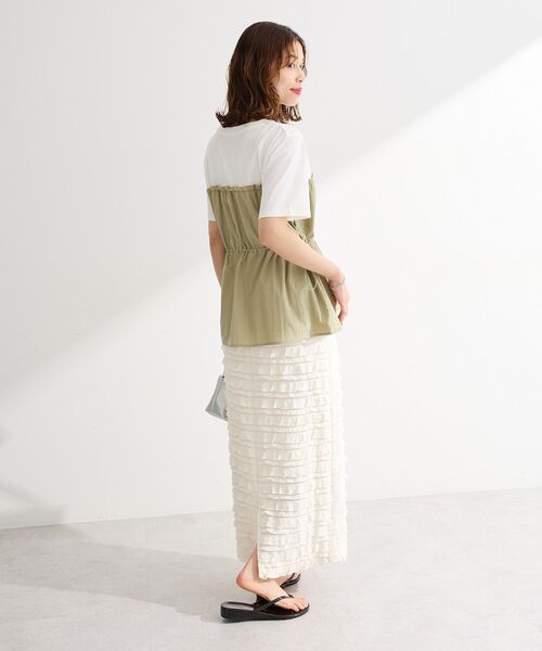 Green Parks(グリーンパークス)の「ビスチェドッキングカットプルオーバー(Tシャツ/カットソー・レディース・グレー系その他2/ブルー系その他6/ブラック/カーキ・FREE)」の13枚目の写真