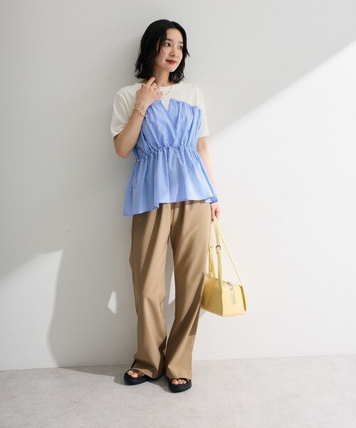 Green Parks(グリーンパークス)の「ビスチェドッキングカットプルオーバー(Tシャツ/カットソー・レディース・グレー系その他2/ブルー系その他6/ブラック/カーキ・FREE)」の17枚目の写真