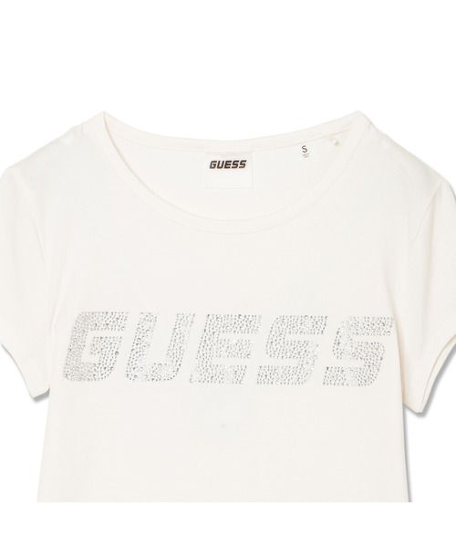 Guess(ゲス)の「KIARA Tee Tシャツ 半袖 ロゴTシャツ(Tシャツ/カットソー・レディース・ブラック/キナリ・X-SMALL/SMALL/MEDIUM/LARGE)」の5枚目の写真