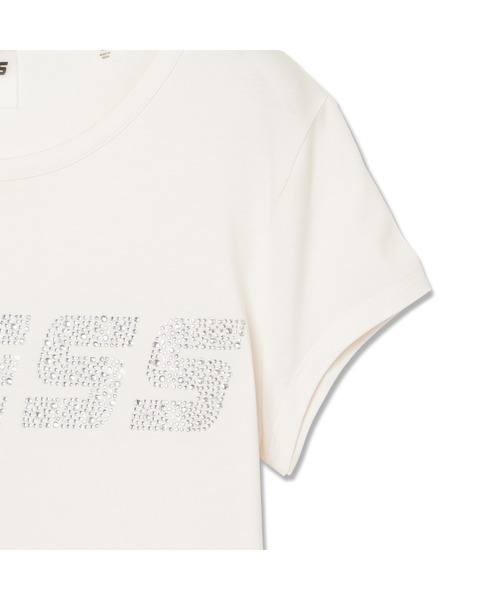 Guess(ゲス)の「KIARA Tee Tシャツ 半袖 ロゴTシャツ(Tシャツ/カットソー・レディース・ブラック/キナリ・X-SMALL/SMALL/MEDIUM/LARGE)」の7枚目の写真