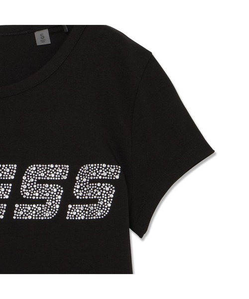 Guess(ゲス)の「KIARA Tee Tシャツ 半袖 ロゴTシャツ(Tシャツ/カットソー・レディース・ブラック/キナリ・X-SMALL/SMALL/MEDIUM/LARGE)」の8枚目の写真