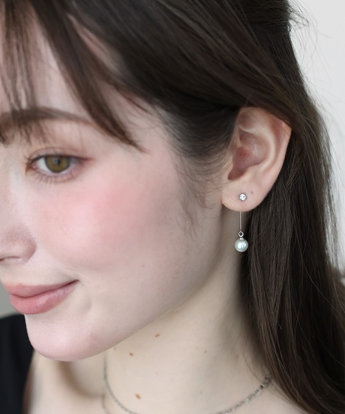 パールロングピアス / ニッケルフリー（ピアス（両耳用））｜BLUEEAST