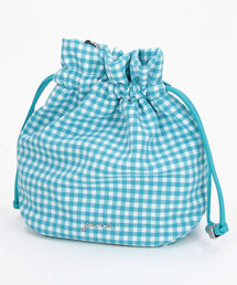 GANNI/ガニー Pouch Printed Nylon / ギンガムチェック プリント ナイロン ポーチ【限定展開】