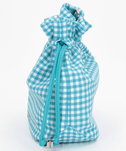 GANNI(ガニー)の「GANNI/ガニー Pouch Printed Nylon / ギンガムチェック プリント ナイロン ポーチ【限定展開】(ショルダーバッグ・レディース・サックスブルー・ONE SIZE)」の10枚目の写真