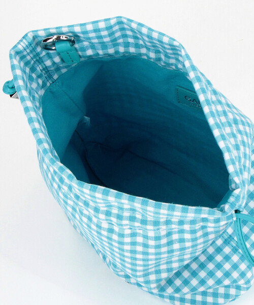 GANNI(ガニー)の「GANNI/ガニー Pouch Printed Nylon / ギンガムチェック プリント ナイロン ポーチ【限定展開】(ショルダーバッグ・レディース・サックスブルー・ONE SIZE)」の3枚目の写真