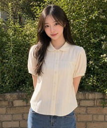 【GENERAL IDEA】ラウンドカラーパフブラウス / ROUND COLLAR PUFF BLOUSE