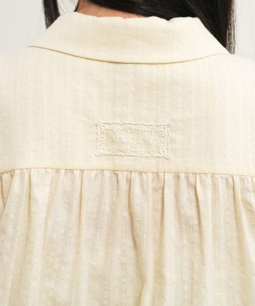 GENERAL IDEA（ジェネラルアイデア）の「【GENERAL IDEA】ラウンドカラーパフブラウス / ROUND COLLAR PUFF BLOUSE（シャツ/ブラウス・レディース・クリーム/スカイブルー/ホワイト/ネイビー・S/L/M）」の16枚目の写真
