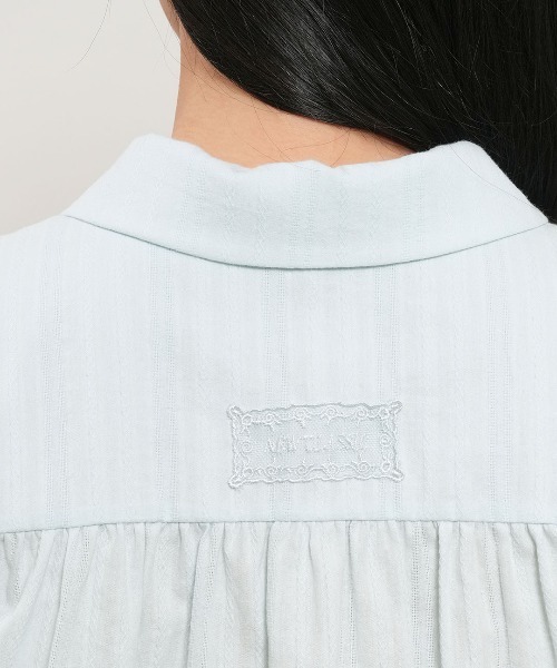 GENERAL IDEA（ジェネラルアイデア）の「【GENERAL IDEA】ラウンドカラーパフブラウス / ROUND COLLAR PUFF BLOUSE（シャツ/ブラウス・レディース・クリーム/スカイブルー/ホワイト/ネイビー・S/L/M）」の20枚目の写真