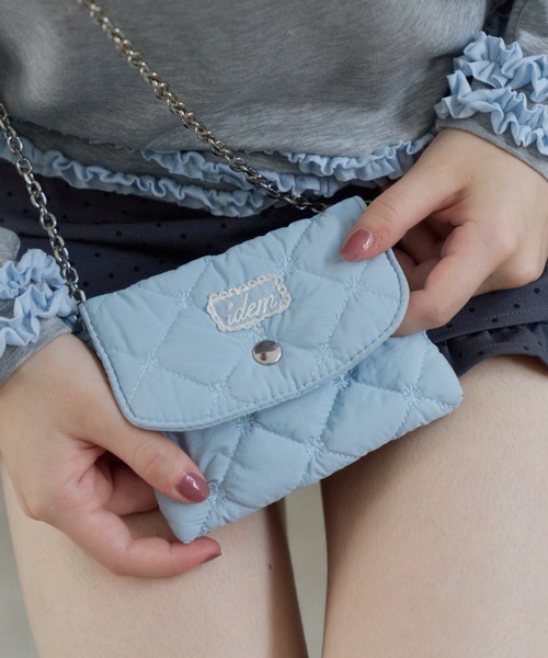 idem(イデム)の「paddet chain pouch bag / ミニチェーンバッグ(ショルダーバッグ・レディース・ホワイト/ブルー/その他/ブラック・FREE)」の10枚目の写真
