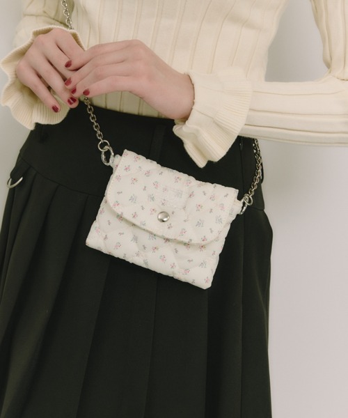 idem(イデム)の「paddet chain pouch bag / ミニチェーンバッグ(ショルダーバッグ・レディース・ホワイト/ブルー/その他/ブラック・FREE)」の20枚目の写真