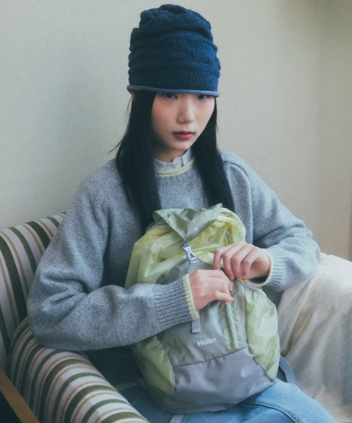 HEISAN(ハイサン)の「【日本未発売/WEB限定】Heisan(ハイサン)/超軽量 大容量 A4サイズ収納可 25L 折りたためる パッカブル エッグシュートバッグ バックパック リュック/Eggchute Bag(バックパック/リュック・レディース・ピンク/グレイッシュベージュ・FREE)」の3枚目の写真