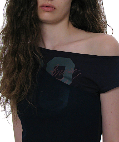 PARTIMENTO WOMEN(パルティメントウィメン)の「ナンバリングアシンメトリーレイヤートップ_ネイビー(Tシャツ/カットソー・レディース・その他・SMALL/MEDIUM)」の9枚目の写真